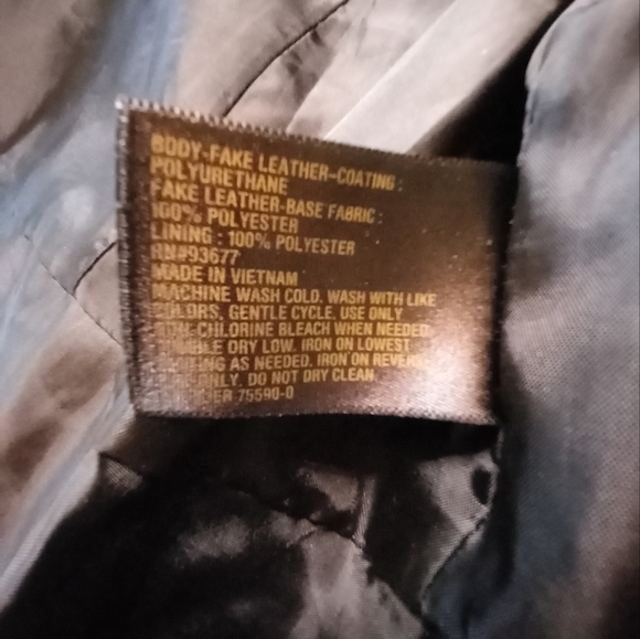 Worthington Women's  Buttery Soft Black Faux Leather Jacket, size 18 - Picture 11 of 11